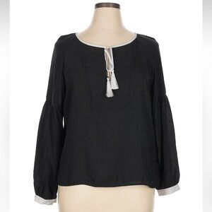Badgley Mischka Black Blouse